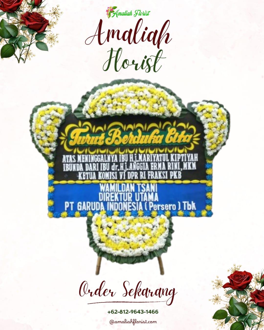 Papan Bunga Duka Cibinong